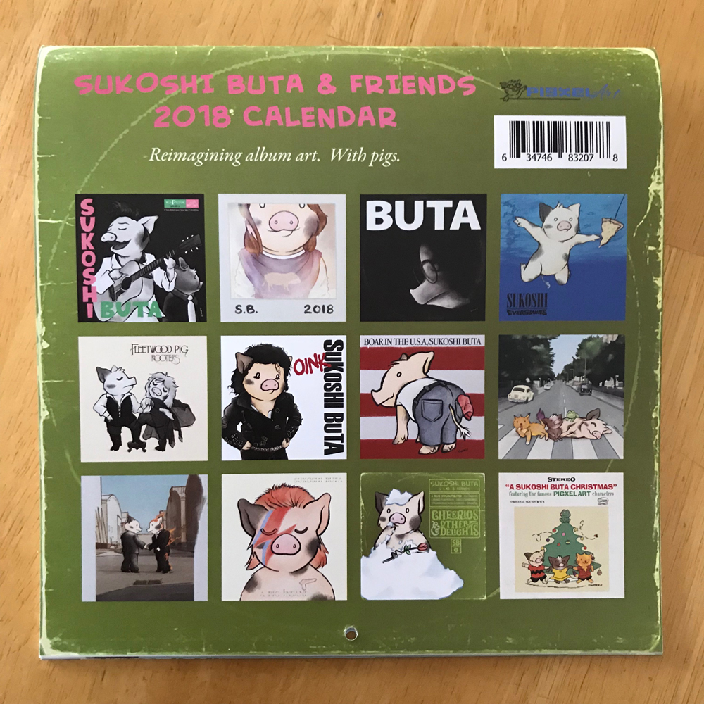 Calendar Back Cover